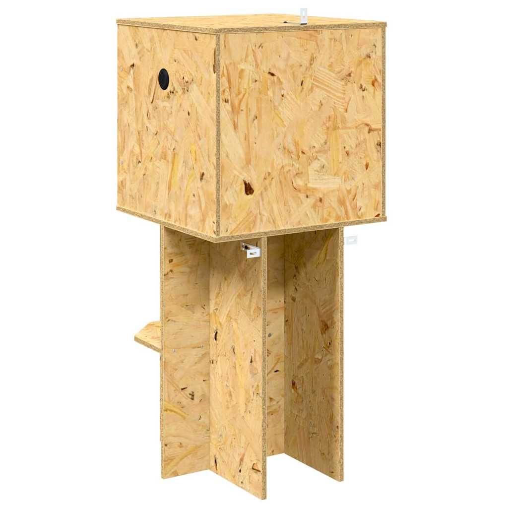 Terrarium Tour Bois OSB pour Reptiles et Amphibiens Porte en Verre 40x40x90 cm Marron - ComfortXL Outdoor Living - Image 8