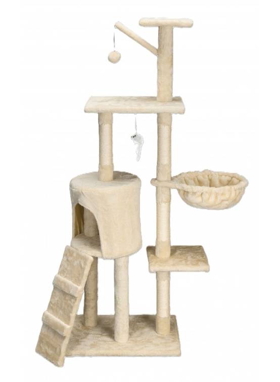 Arbre a chat Ecru taille 49x35x138CM - Mon Ami Luki - Image 1