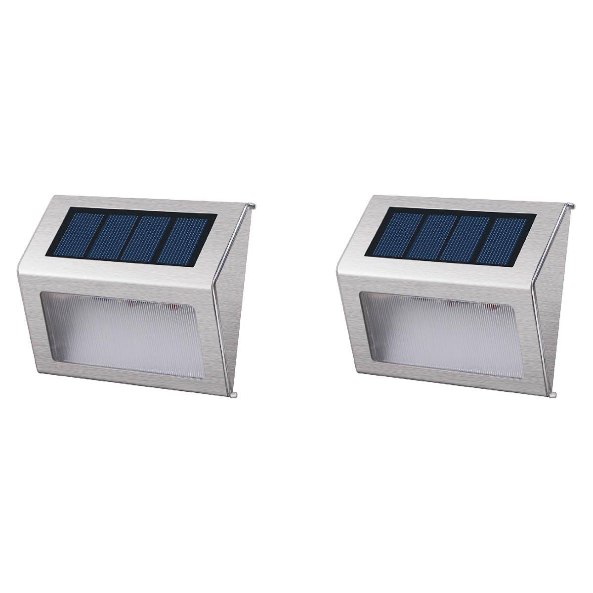 Lumisky - 2 Appliques murales solaires WALLY W8 H10cm - Imagen 1