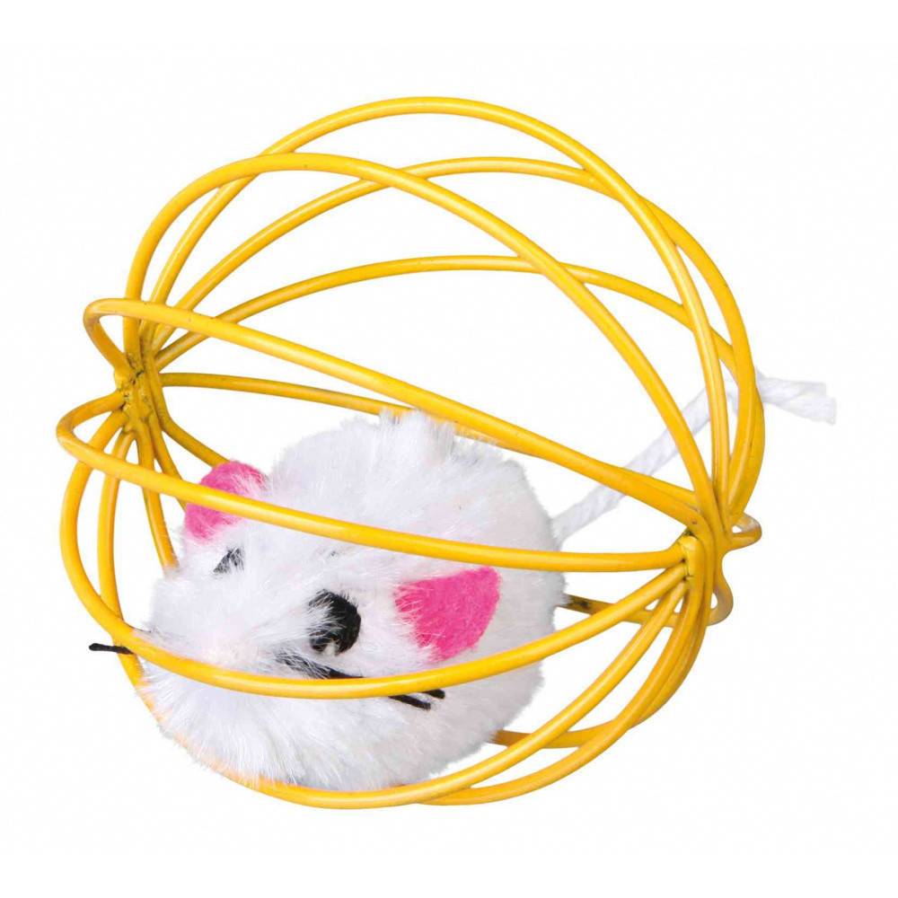 4 Souris avec balle métal  ø 6 cm Coloris: aléatoires  jouet Pour chat - Imagen 3