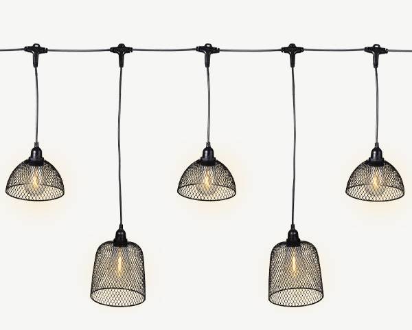 Blachere Illumination - Guirlande guinguette abat-jour Led blanc chaud - L. 2,5 m - Blachere Illumination