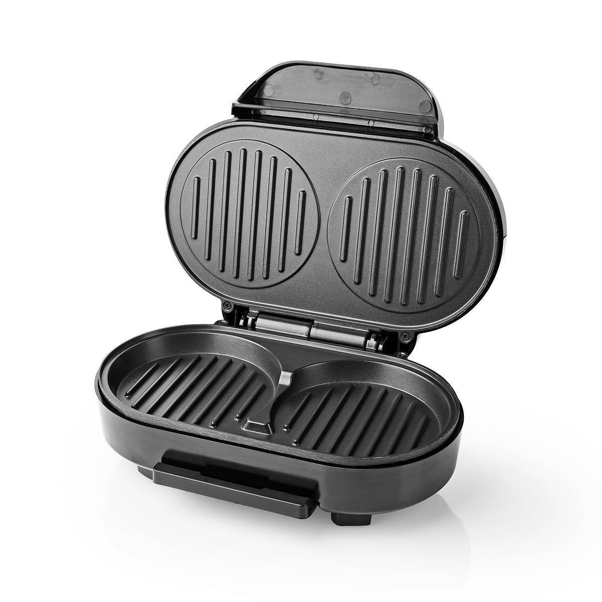 Appareil à Hamburger électrique 1000W 10.5Cm Revêtement anti adhésif NEDIS - Imagen 3