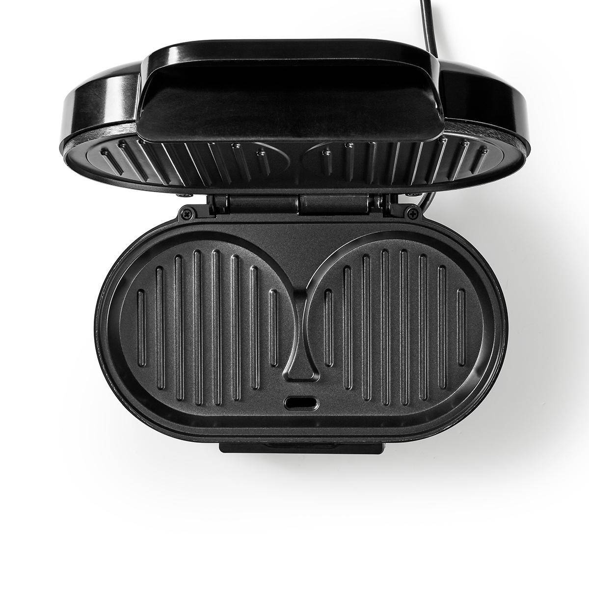 Appareil à Hamburger électrique 1000W 10.5Cm Revêtement anti adhésif NEDIS - Imagen 4