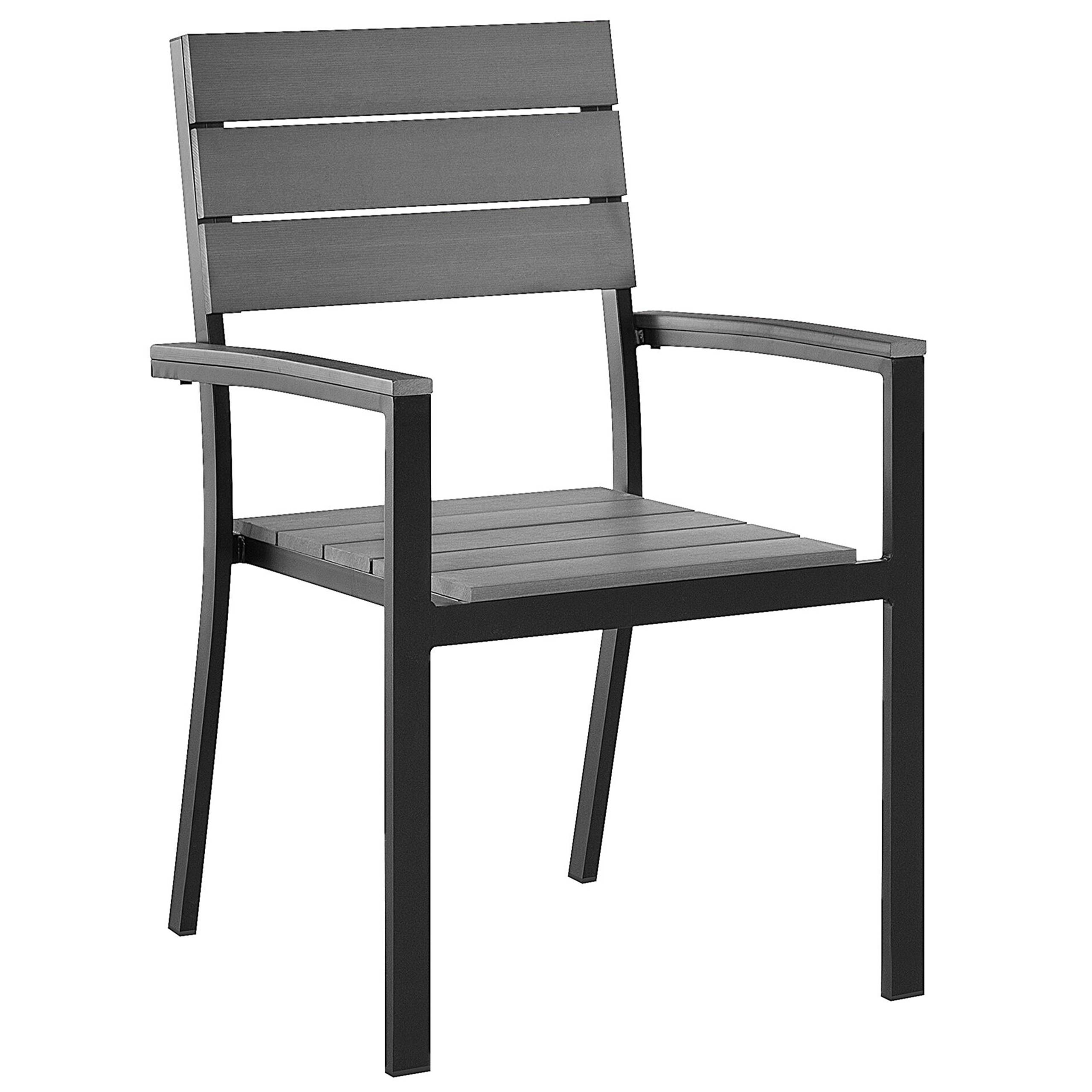 Beliani - Set de salle à manger, 6 Personnes Bois synthétique Gris COMO - Beliani - Imagen 4
