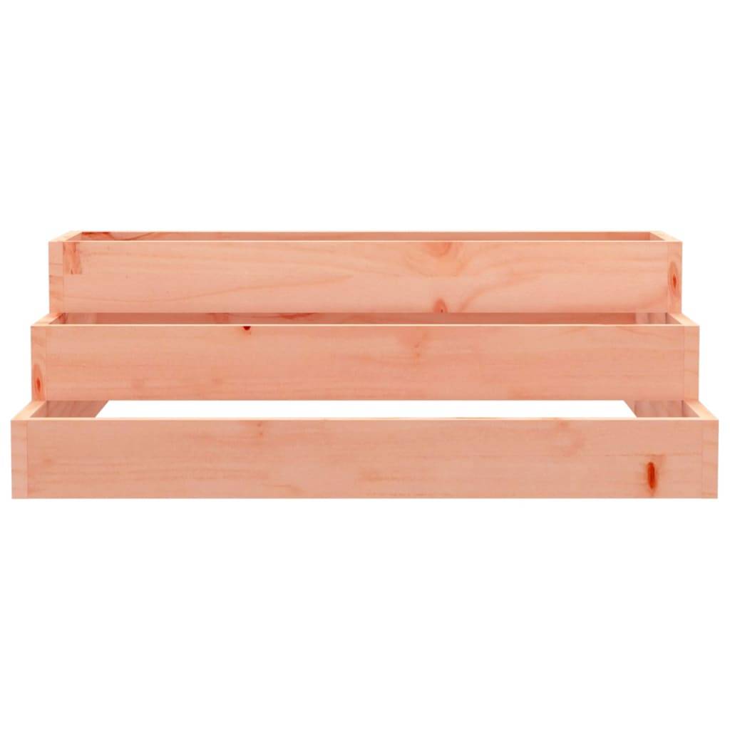 Carré potager surélevé 3 niveaux bois Douglas pour jardin 80x80x27 cm – ComfortXL Outdoor Living - Image 4