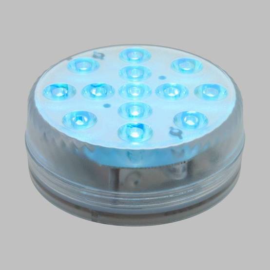 Base led submersible Ø8,5cm LED RGB IP68 avec télécommande Lotti - Image 10