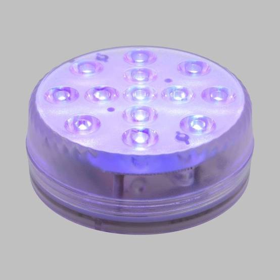Base led submersible Ø8,5cm LED RGB IP68 avec télécommande Lotti - Image 5