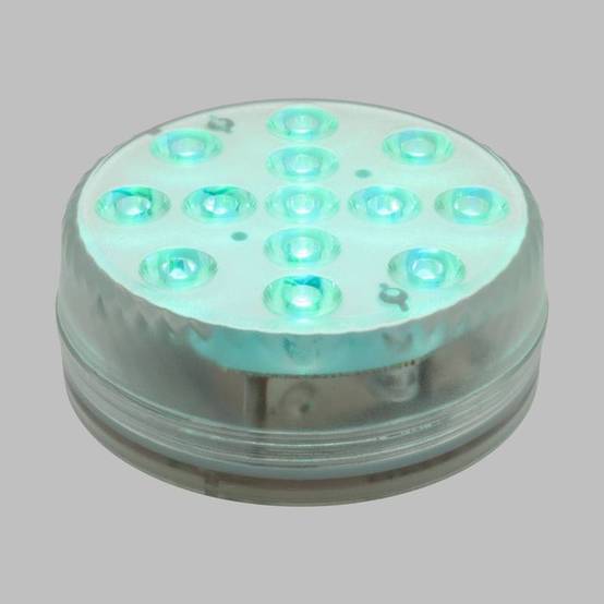 Base led submersible Ø8,5cm LED RGB IP68 avec télécommande Lotti - Image 9