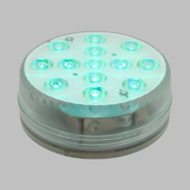 Base led submersible Ø8,5cm LED RGB IP68 avec télécommande Lotti - Image 9