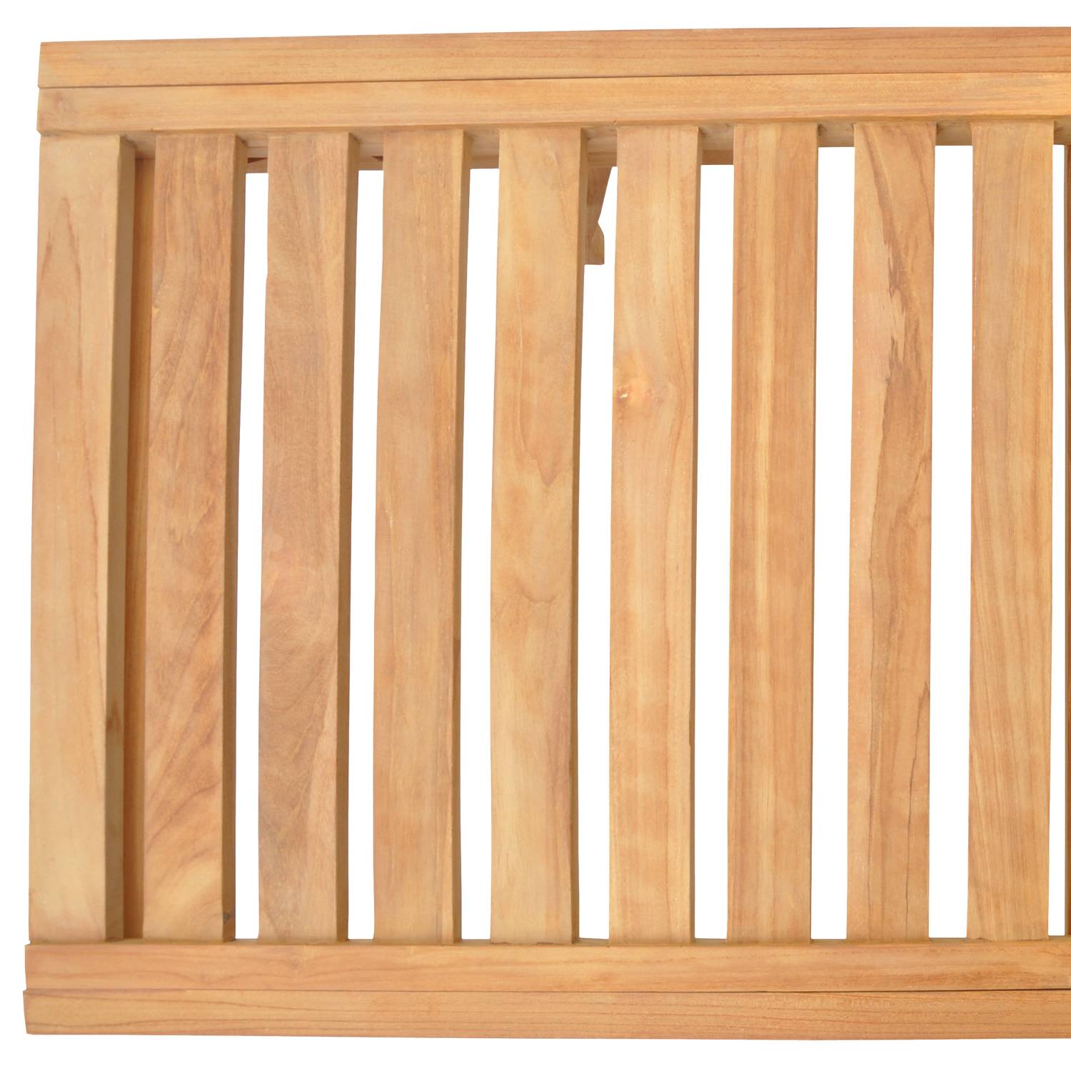Ensemble bain de soleil pliant en teck avec table d'appoint LOMBOK - HAPPY GARDEN - Imagen 6