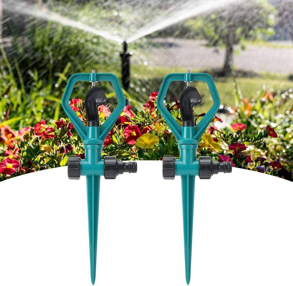 Arroseur automatique de jardin, buse rotative à 360°, avec insert au sol, accessoires d'arrosage pour l'irrigation agricole, pack de 2-Lytech