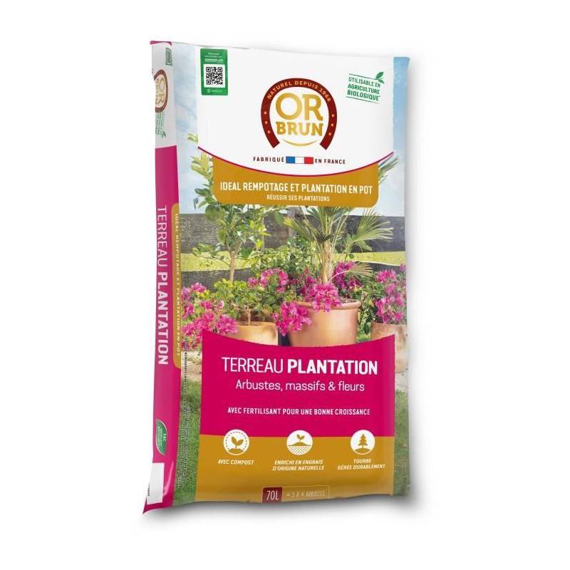 Or Brun - Terreau Plantations - Or Brun - Obrtplan70n - 70 L
