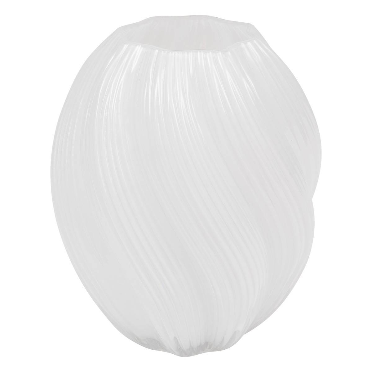 Atmosphera - Vase "Valma" blanc H21cm - Atmosphera Créateur d'intérieur - Image 2