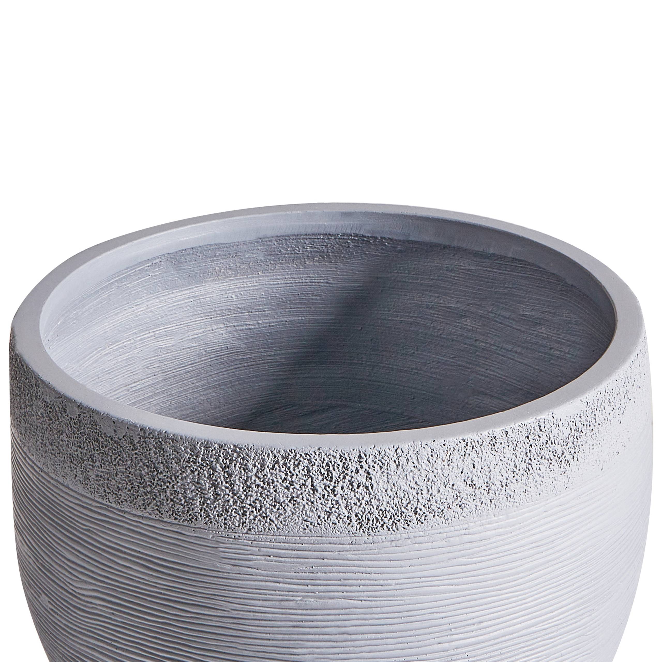Beliani - Cache-pot d'extérieur Fibre d'argile Gris ZAKROS - Beliani - Imagen 6