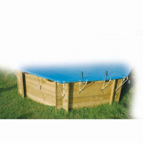 Ubbink - Bâche hiver pour piscine bois Linéa UrbanPool ou Azura 4,50 x 2,50 m - Ubbink - Imagen 3