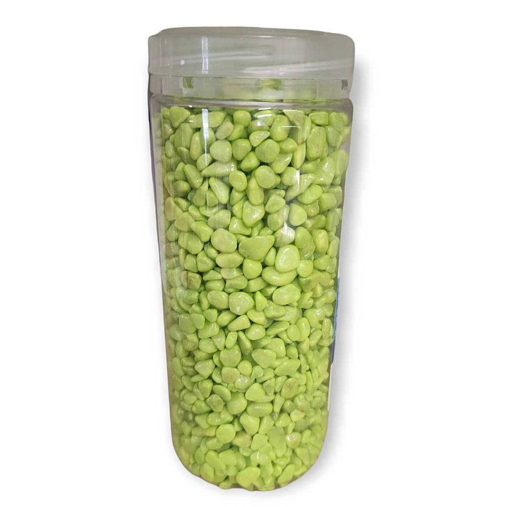animallparadise - Gravier pour aquariums, vert pomme 500 ml. - Imagen 2