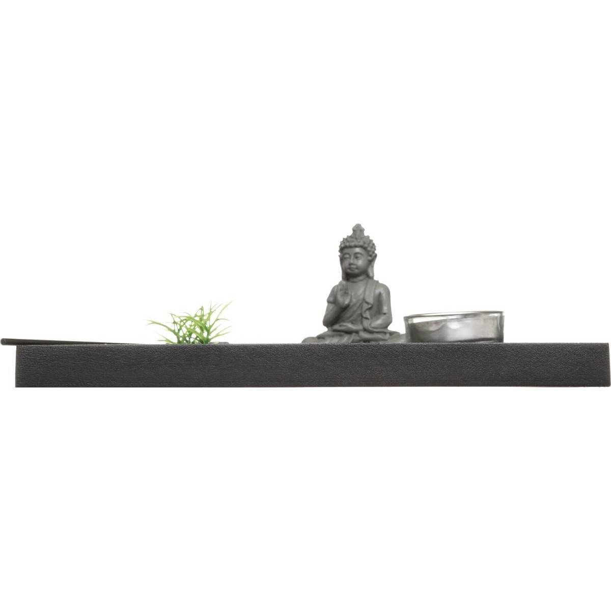 Jardin Zen Yin Yang Bouddha sur un plateau avec Bougie et décoration - Imagen 3