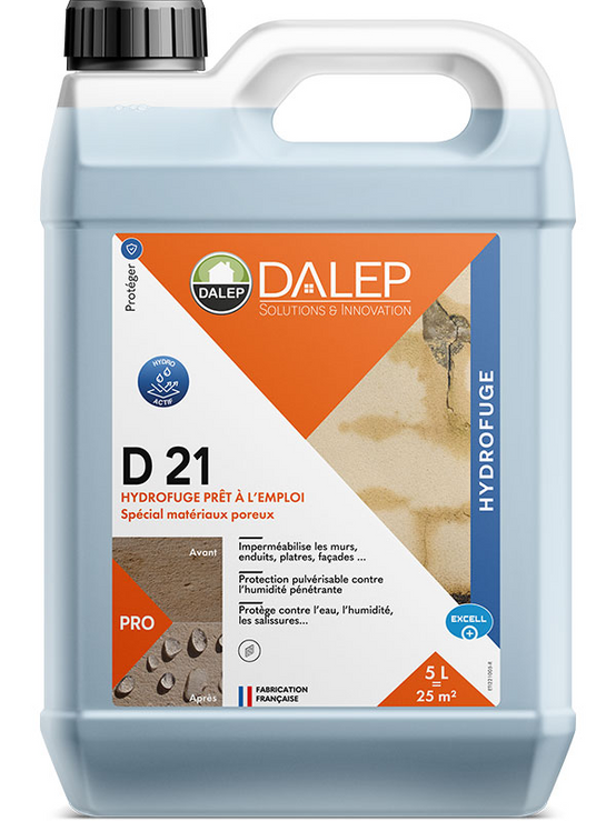 Hydrofuge DALEP D21 Prêt à l'emploi Bidon de 5 Litres - 221005 - Image 1