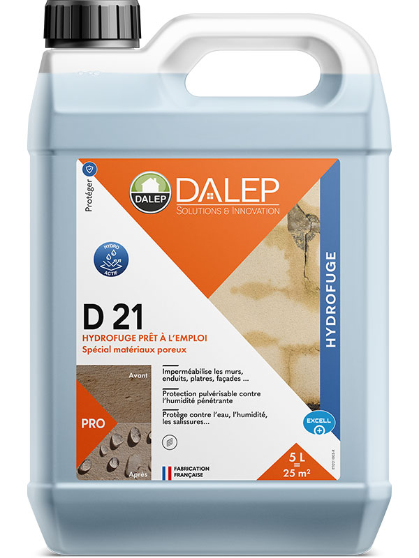 Hydrofuge DALEP D21 Prêt à l'emploi Bidon de 5 Litres - 221005 - Image 1