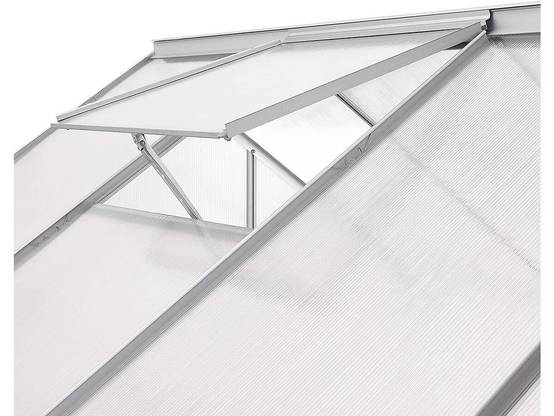 Serre Jardin Polycarbonate 250 X 190 X 195 Cm "basilic" - 4,75 M² - Gris -habitat Et Jardin - Image 3