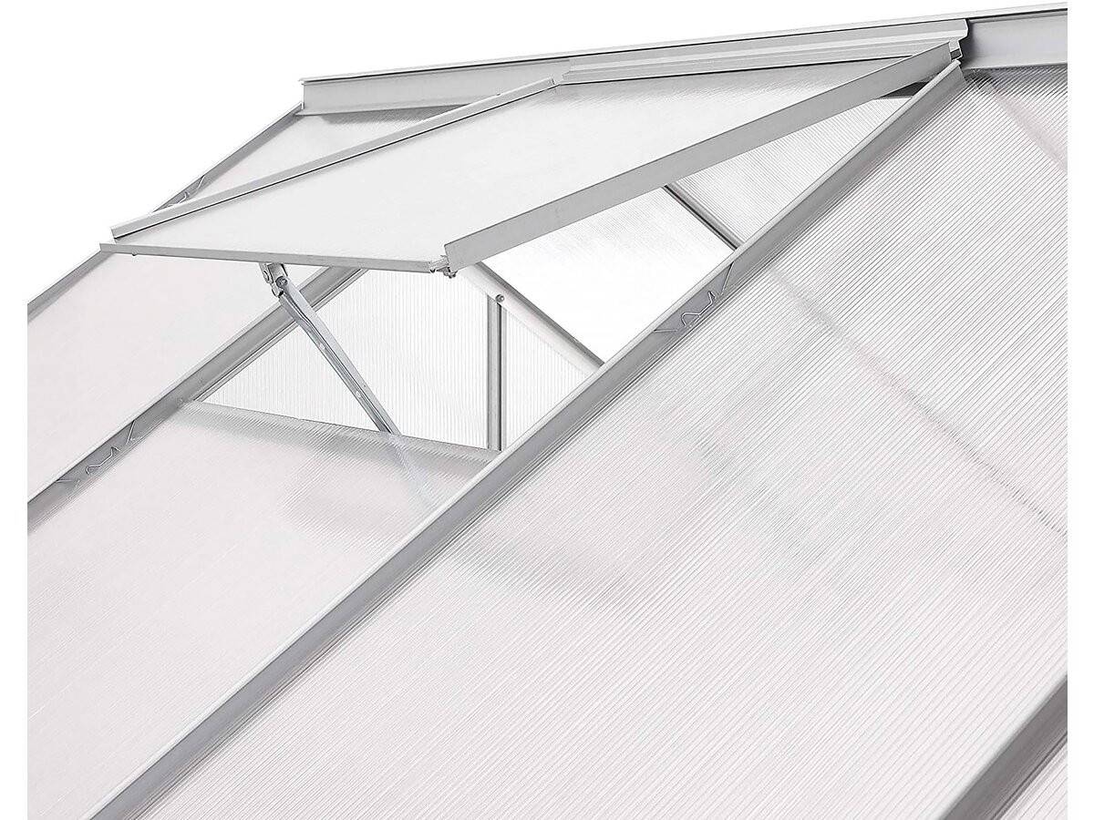 Serre Jardin Polycarbonate 250 X 190 X 195 Cm "basilic" - 4,75 M² - Gris -habitat Et Jardin - Image 3