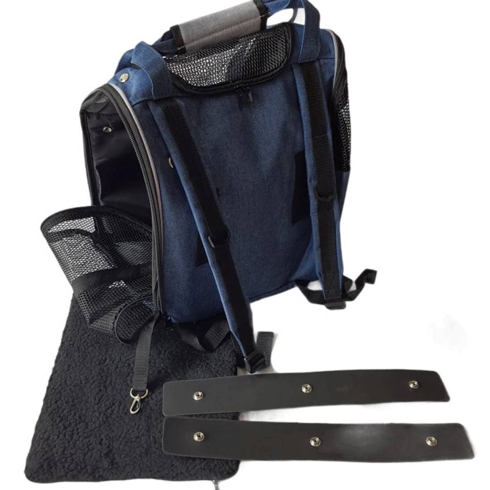 Sac à dos Lenie bleu taille 36 x 32 x 32 cm pour chien max 7 kg. - Imagen 7