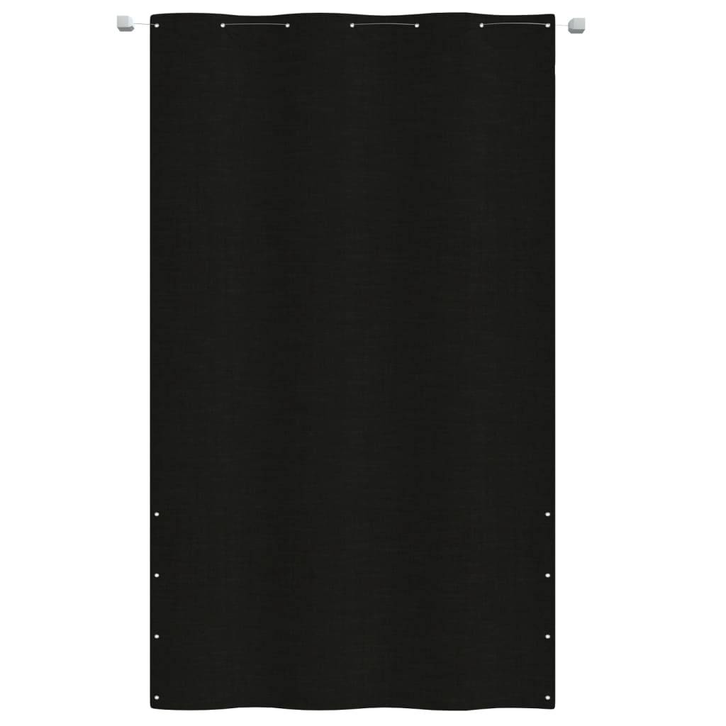 Helloshop26 - Écran de balcon brise pare vue protection confidentialité 140 x 240 cm tissu oxford noir - Imagen 2