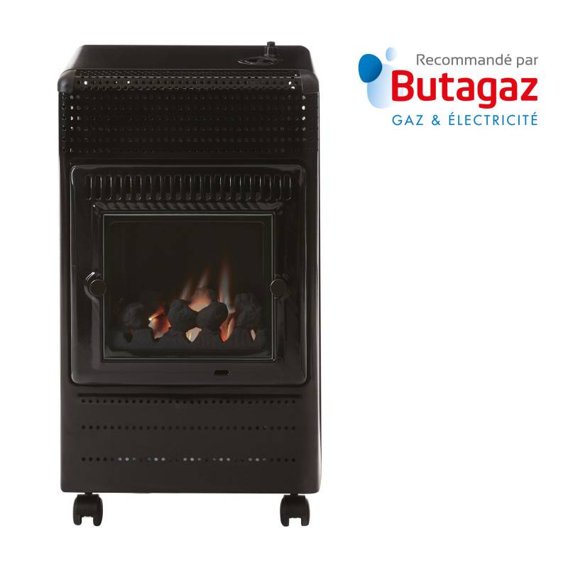 Favex - Chauffage d'appoint à gaz Ektor Fire - FAVEX - Intérieur - Infrableu Effet feu de cheminée - 3 puissances - Jusqu'à 35 m², Noir - Imagen 3
