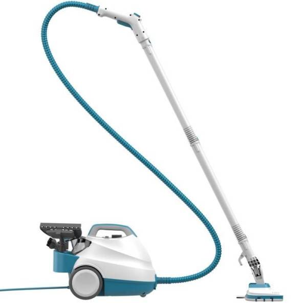 Balai - Nettoyeur Vapeur  traineau multifonction - BLACK & DECKER BHSMP2008-QS - 2000 W - 8 accessoires - 4 bars - Blanc / gris / bleu - Image 2