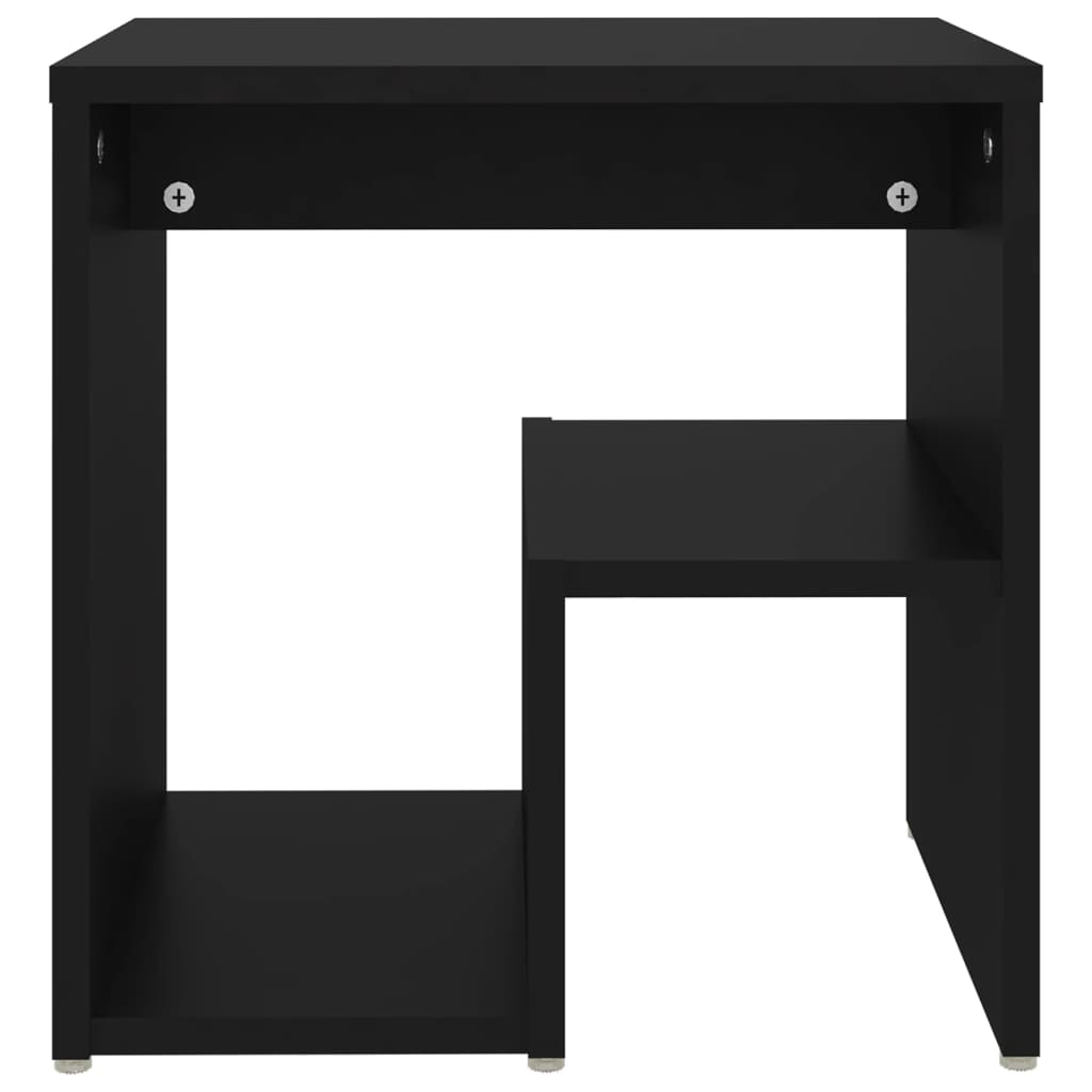 Vidaxl - Table de chevet noir 40x30x40 cm bois d'ingénierie - vidaXL - Imagen 3