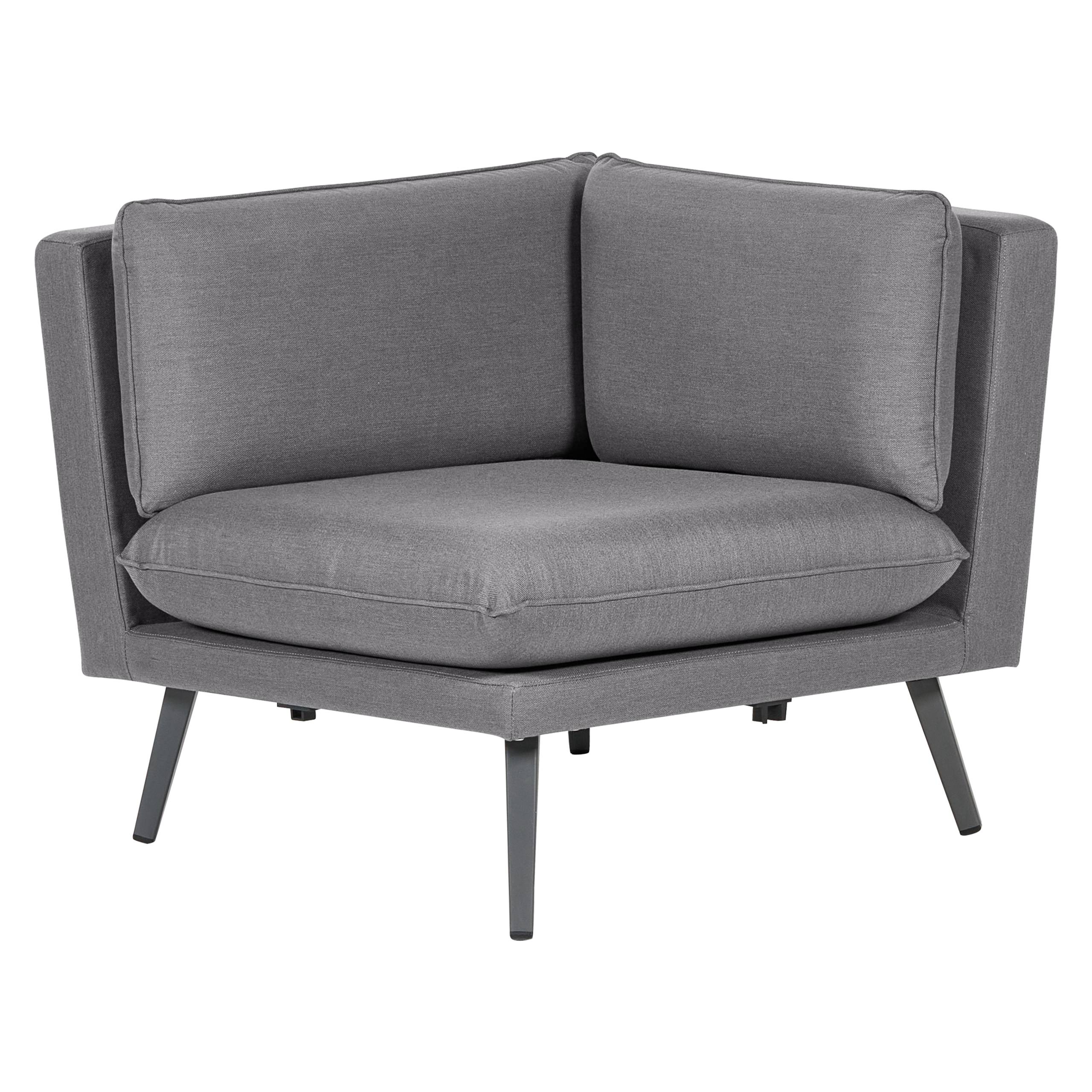 Beliani - Canapé de jardin, 5 Personnes Tissu Gris LORETELLO - Beliani - Imagen 6