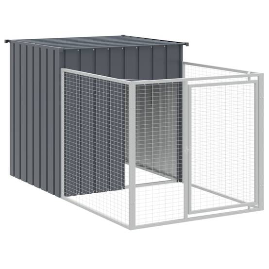 Parc Chien Acier Galvanisé XXL Enclos Sécurisé Jardin Anthracite - ComfortXL Outdoor Living - Image 6