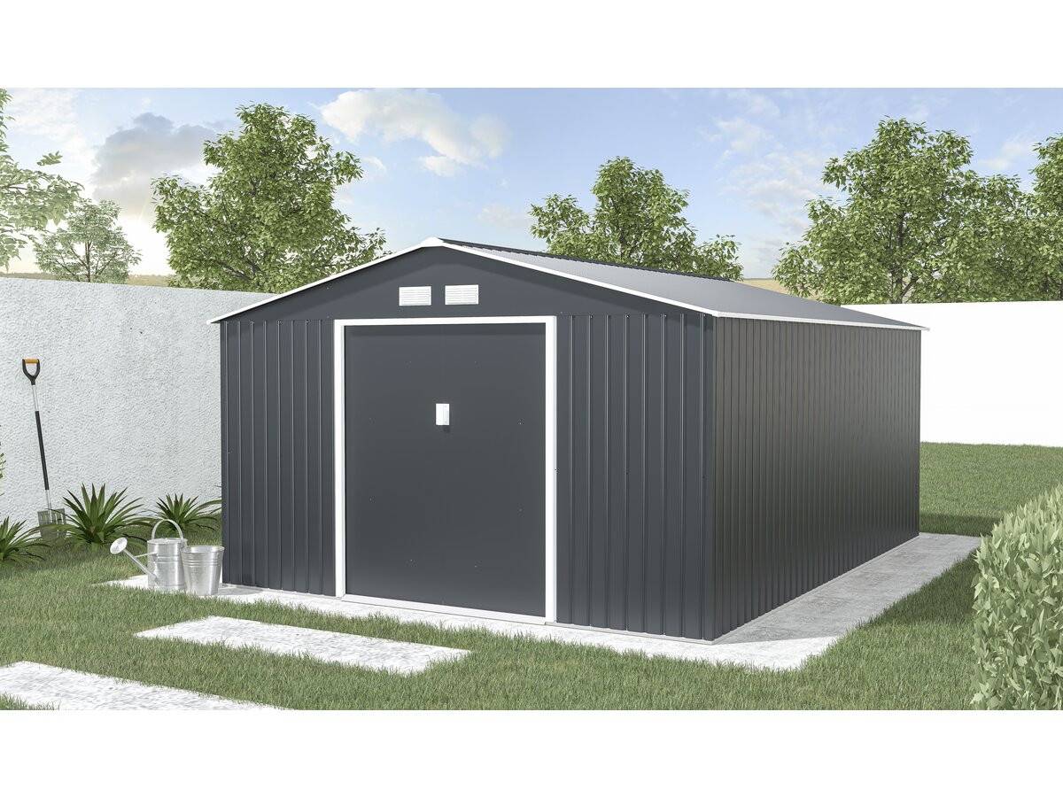 Habitat Et Jardin - Abri De Jardin Métal "vegas"- 15 M² - Gris -habitat Et Jardin - Imagen 2