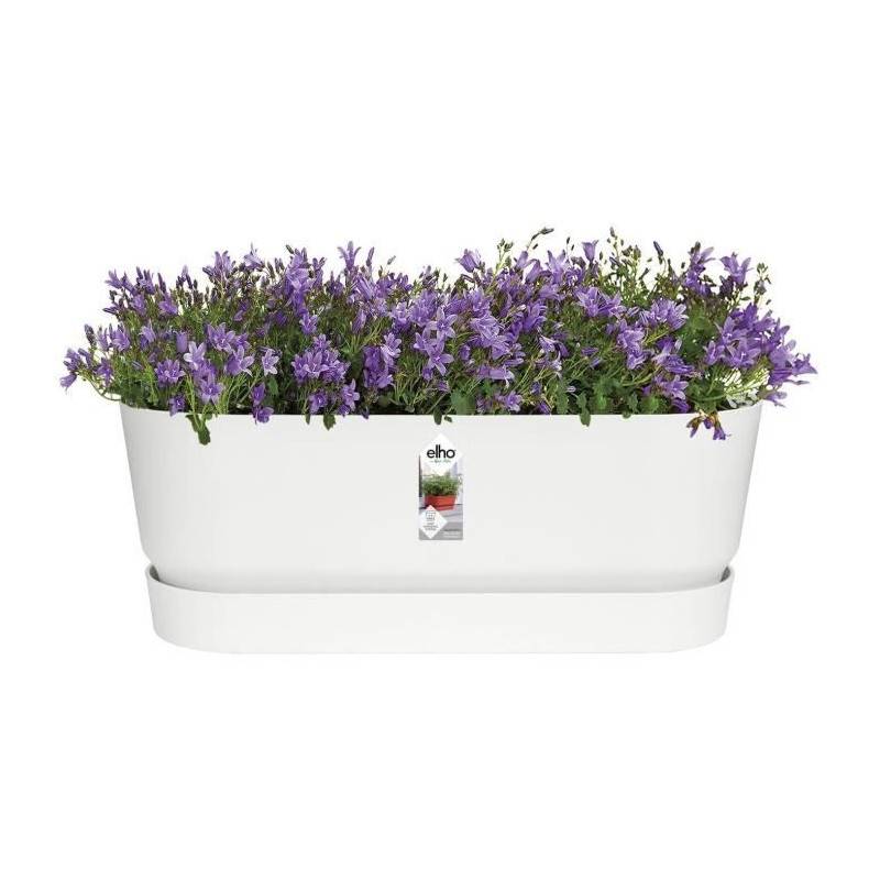 Elho - Planteur Ovale Greenville - Plastique - ø50 - Blanc - Image 3