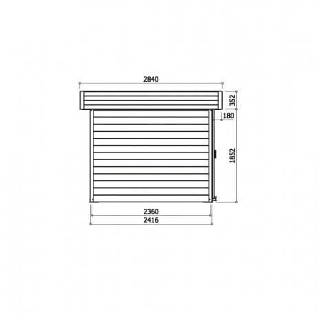 Abri de jardin LARVIK en bois 7,65 m², Plancher Oui - Imagen 3