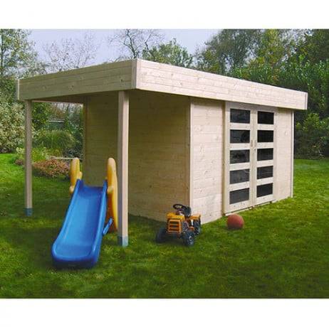 Abri de jardin LARVIK en bois 7,65 m², Plancher Oui - Imagen 1