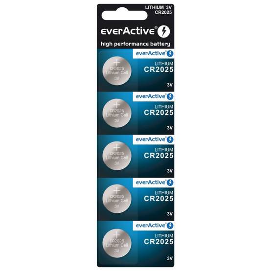 CR2025 3V batterie alcaline blister pack 5 pcs