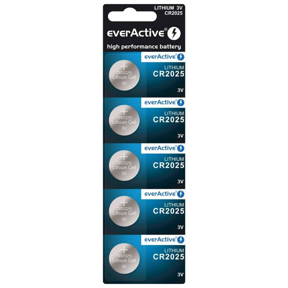 CR2025 3V batterie alcaline blister pack 5 pcs