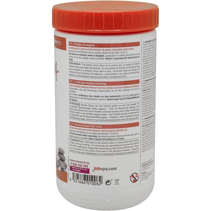 Chlore choc hth Spa FLASH Désinfection 1 kg - Imagen 2