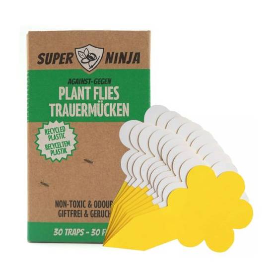 Superninja - Pièges jaunes (x30) contre les mouches des terreaux - Imagen 2