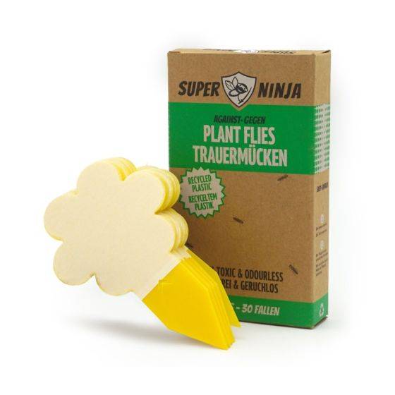 Superninja - Pièges jaunes (x30) contre les mouches des terreaux - Imagen 1