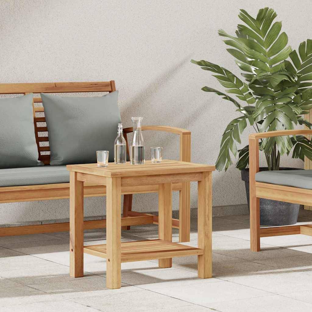 ComfortXL - Petite Table Basse de Jardin Rectangulaire 50x35cm en Teck Solide, Bout de Canapé d'Extérieur Moderne – ComfortXL Outdoor Living - Image 1