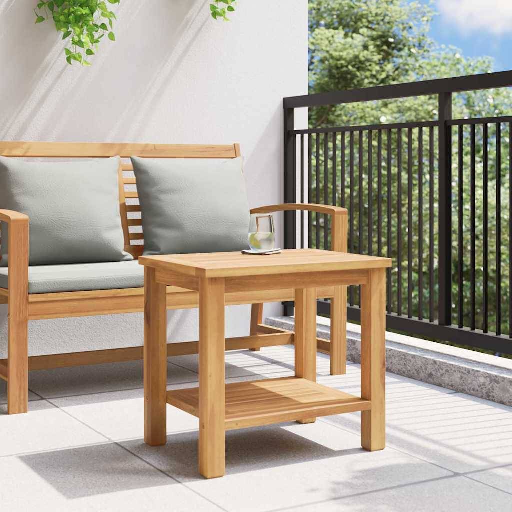 ComfortXL - Petite Table Basse de Jardin Rectangulaire 50x35cm en Teck Solide, Bout de Canapé d'Extérieur Moderne – ComfortXL Outdoor Living - Image 4
