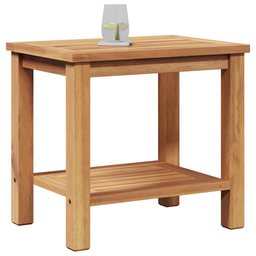 ComfortXL - Petite Table Basse de Jardin Rectangulaire 50x35cm en Teck Solide, Bout de Canapé d'Extérieur Moderne – ComfortXL Outdoor Living - Image 3