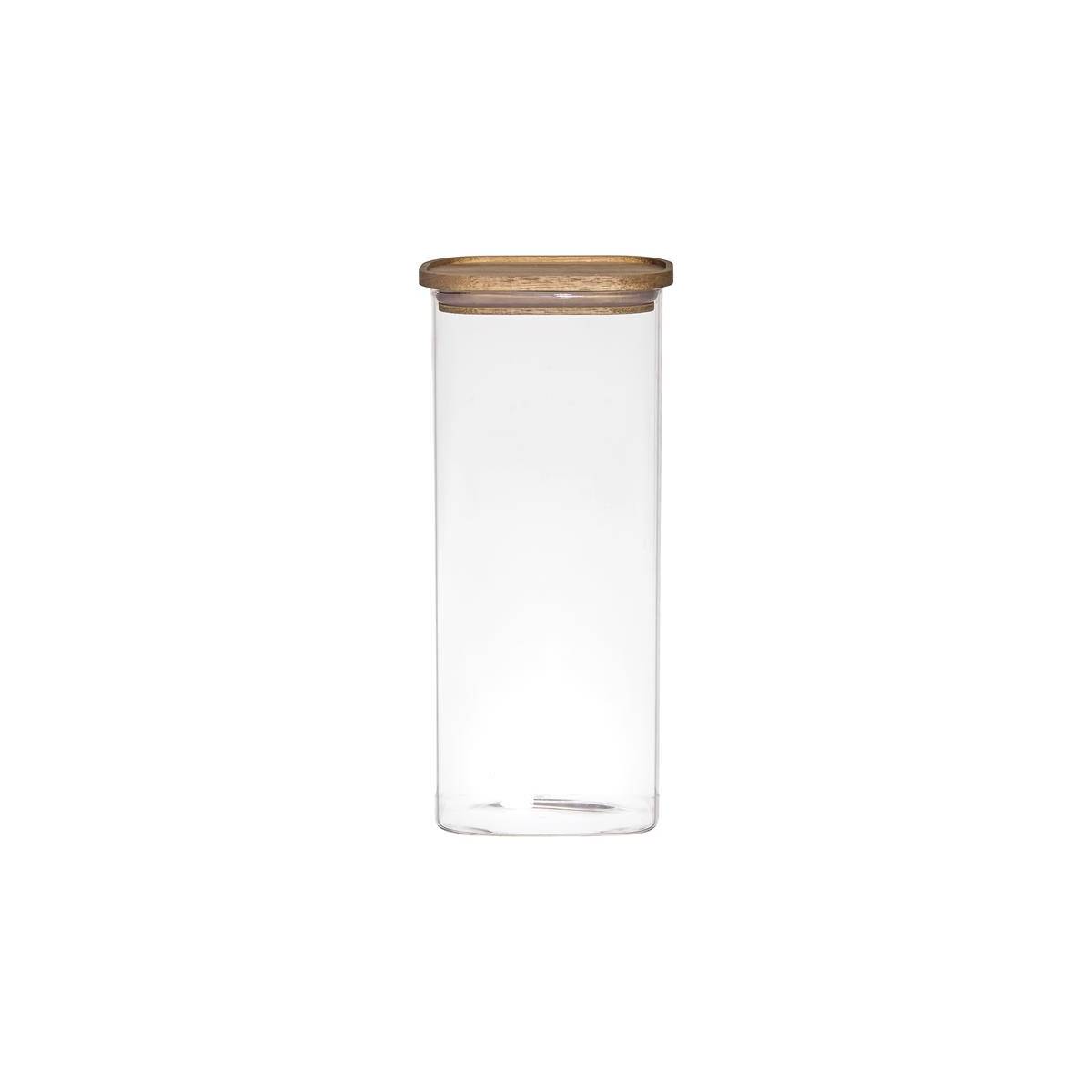 The Home Deco Factory - Bocal de Conservation "Heritage" 2L Transparent & Marron - Image 2