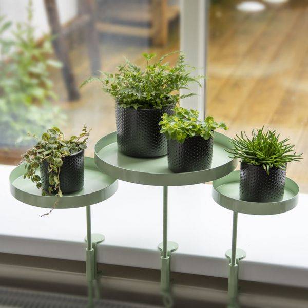 Esschert Design - Support à plantes rond à fixer hauteur réglable vert 20.9 x 14 cm Esschert's Garden - Image 2