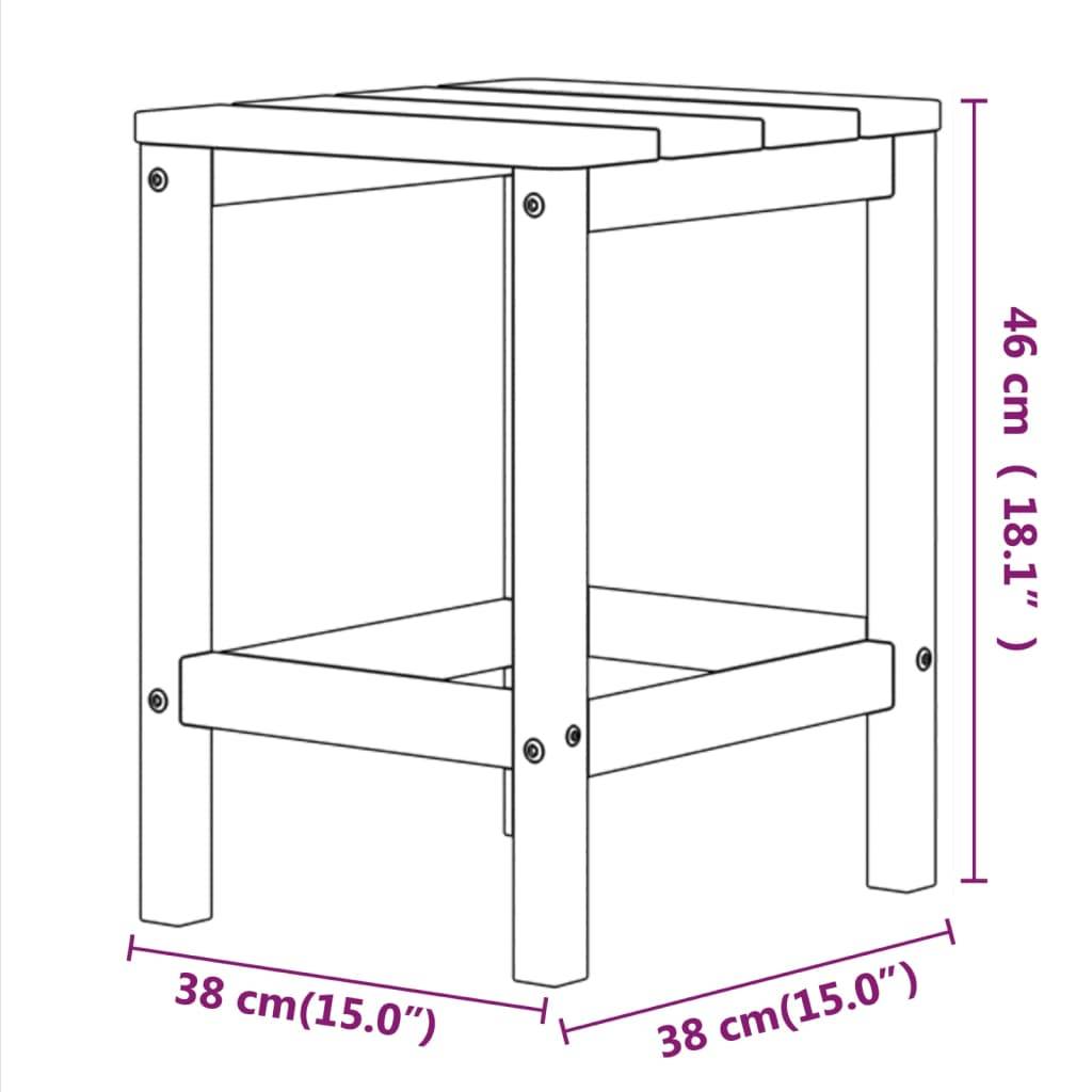 PANGIVO - Table de jardin Adirondack anthracite PEHD 38 x 38 x 46 cm - PANGIVO - Image 7