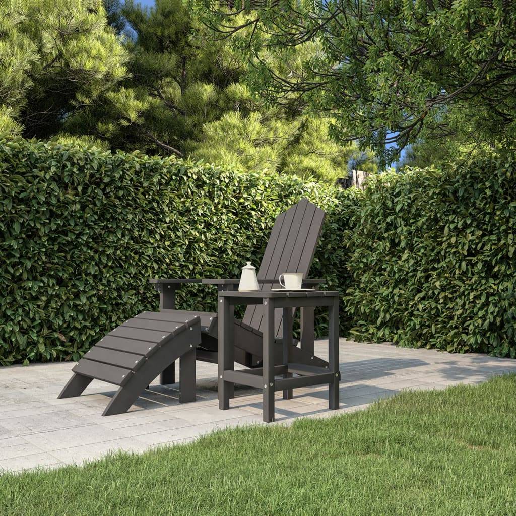 PANGIVO - Table de jardin Adirondack anthracite PEHD 38 x 38 x 46 cm - PANGIVO - Image 3