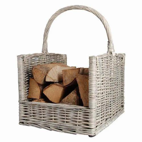 Esschert Design - Panier pour bûches Gris