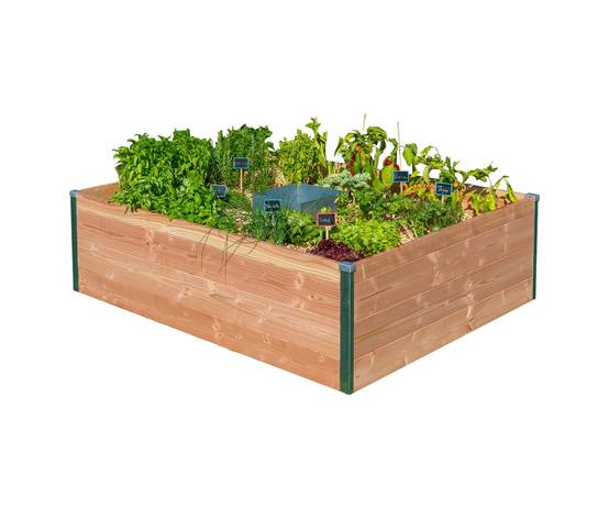 Mon Petit Potager - Carré Potager avec composteur intégré - Bois Douglas non traité - 170 x 120 x H40 - mon PETIT POTAGER - Image 1